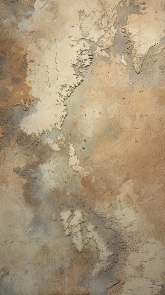 Earth tone with some paint on it plaster rough paper.