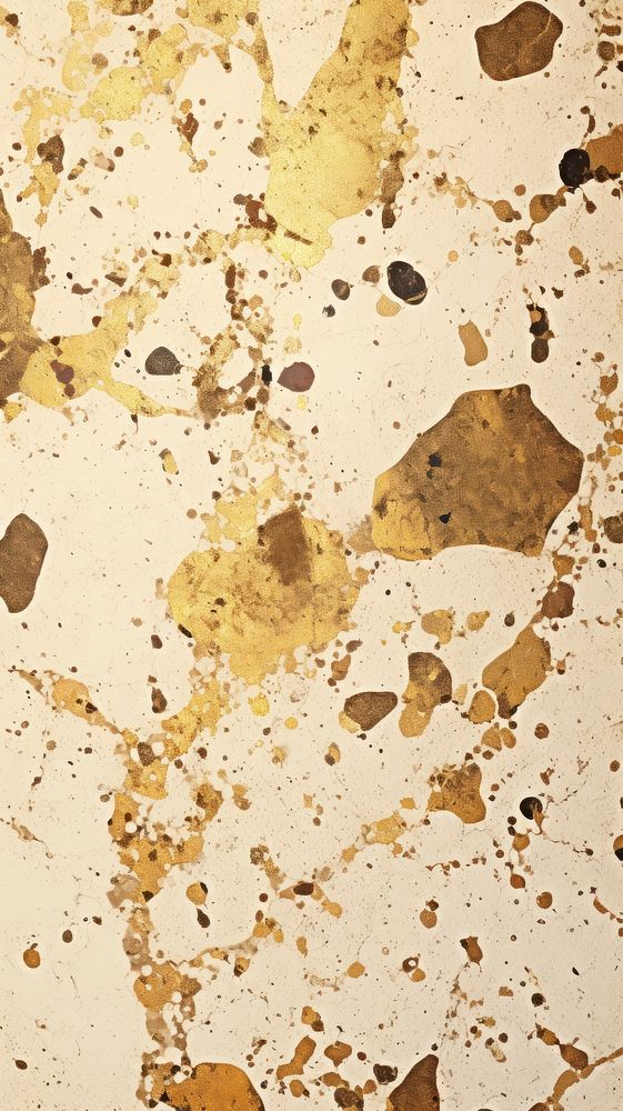 Gold terrazzo pattern with some paint on it abstract texture rough.