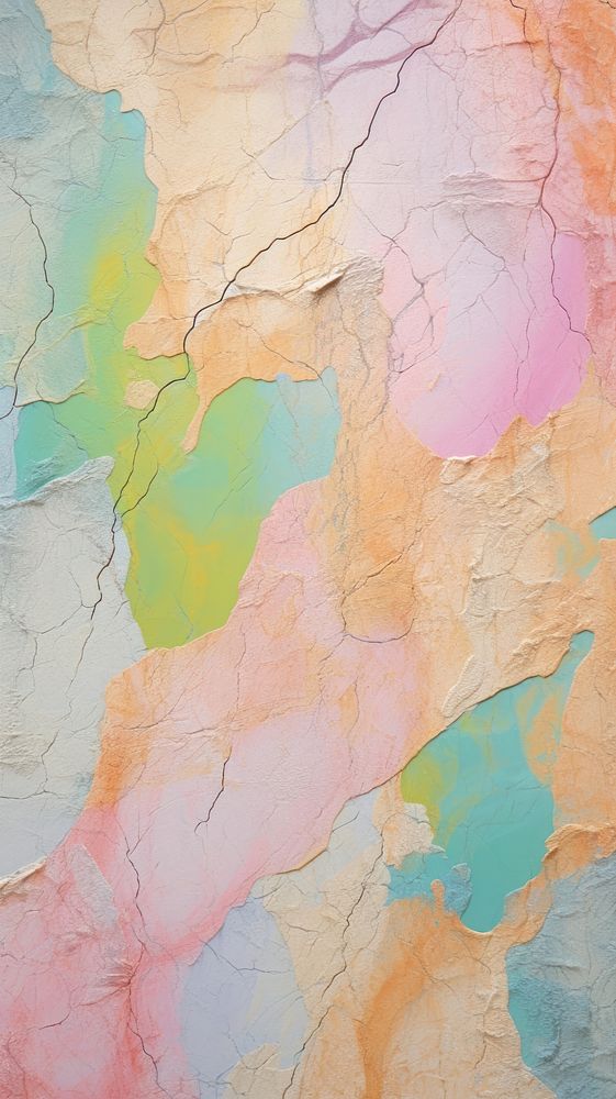 Pastel abstract paint with some paint on it rough wall map.