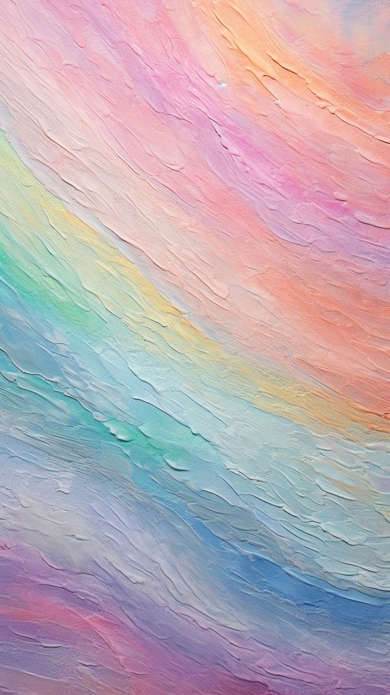 Pastel rainbow paint with some paint on it painting backgrounds creativity.