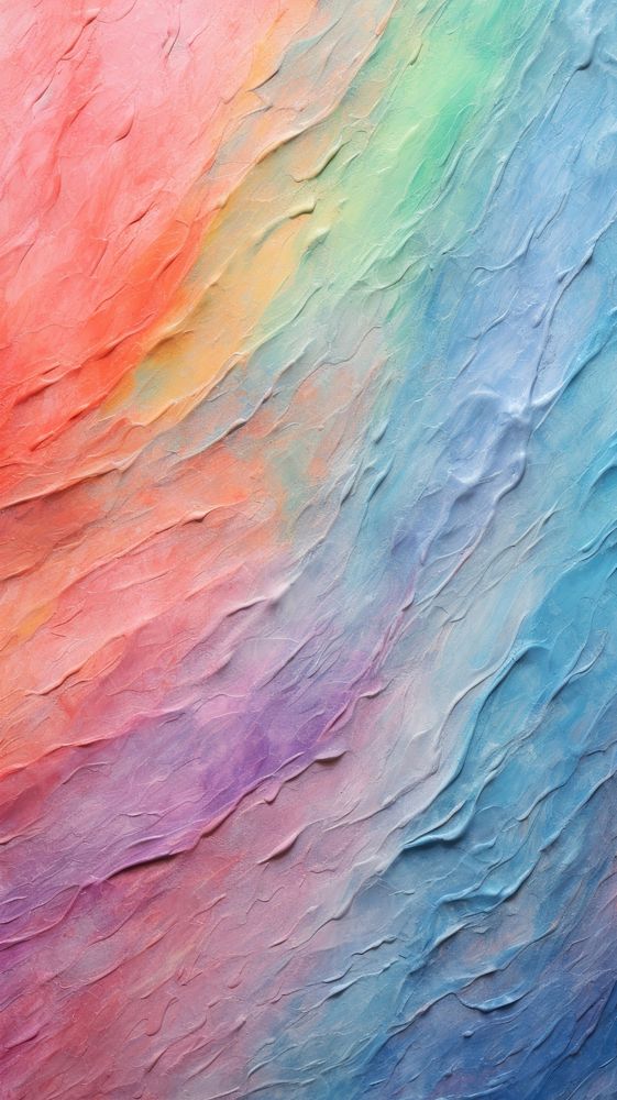 Pastel rainbow paint with some paint on it painting art backgrounds.