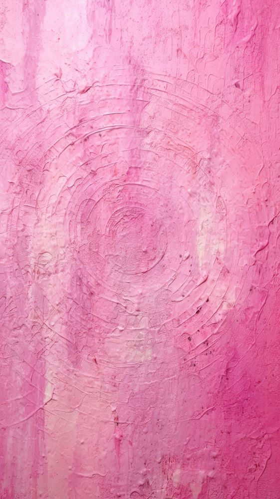 Pink circle pattern with some paint on it wall abstract texture.