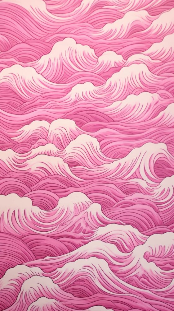 Pink wave pattern with some paint on it abstract graphics texture.