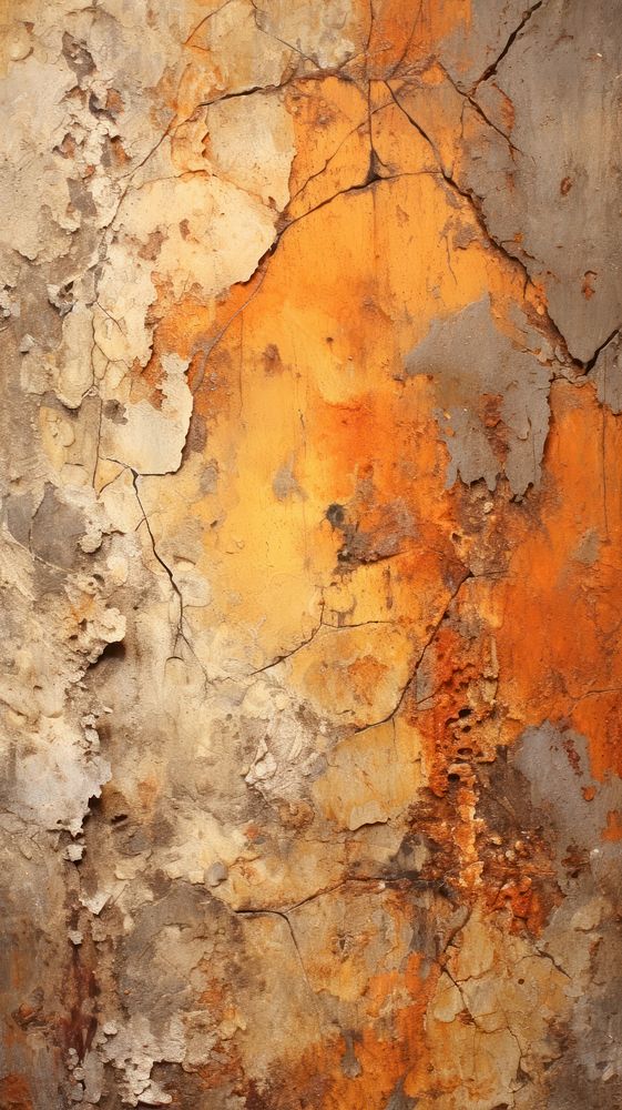 Rust with some paint on it plaster rough wall.