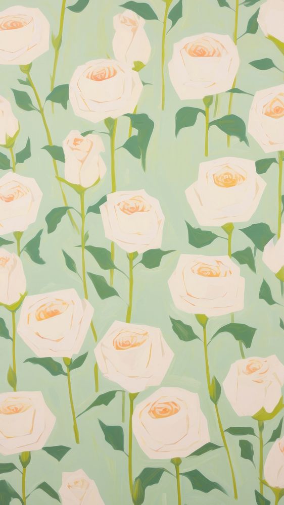 White rose pattern flower backgrounds.
