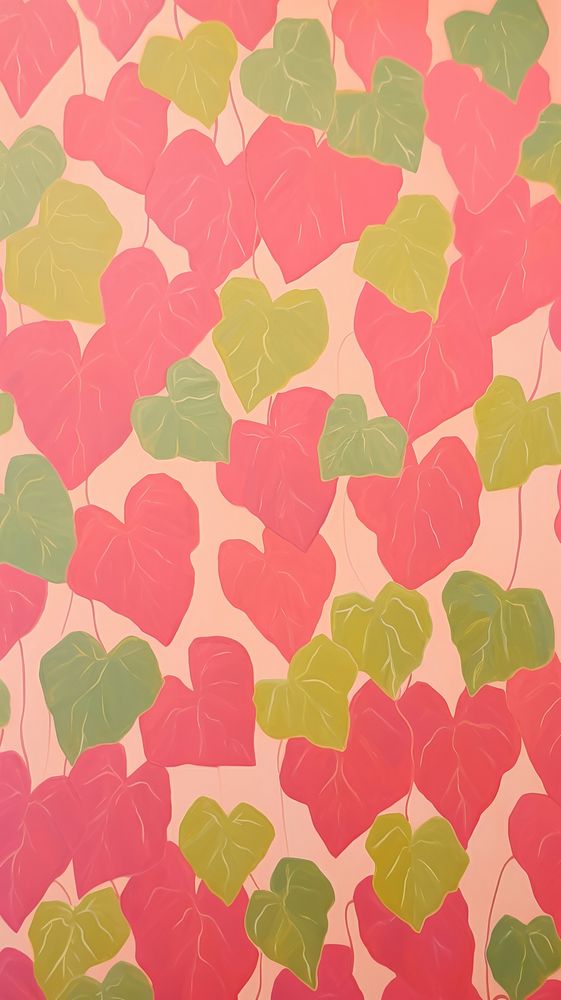 Pink ivy backgrounds pattern plant.