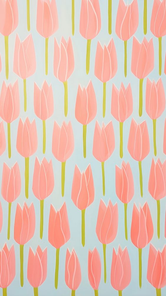 Pink tulip pattern flower backgrounds.