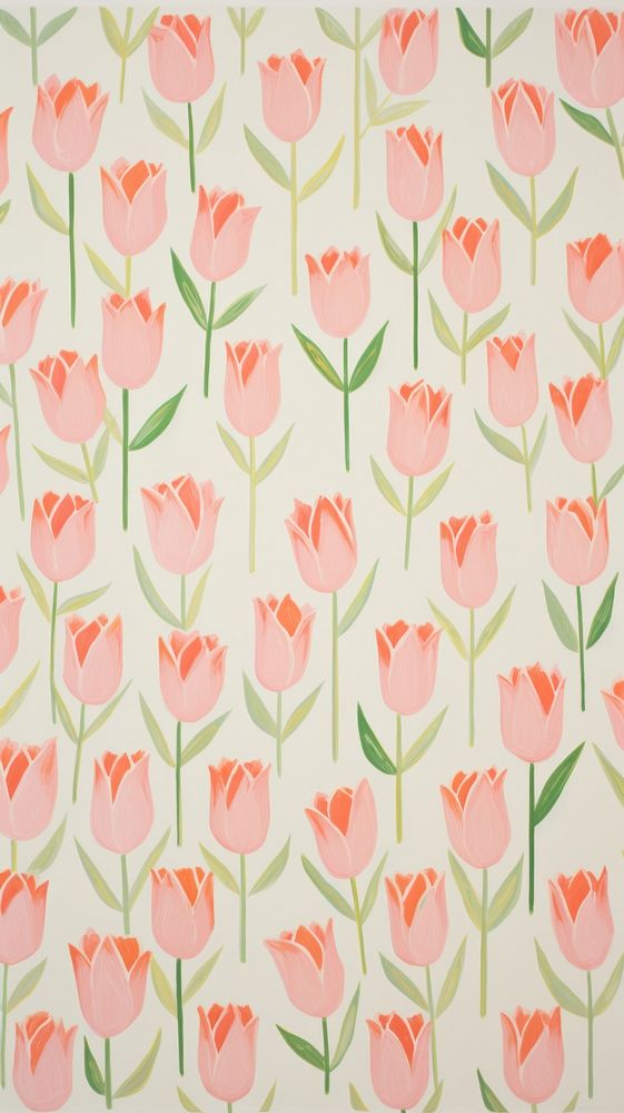 Pink tulip pattern flower backgrounds.