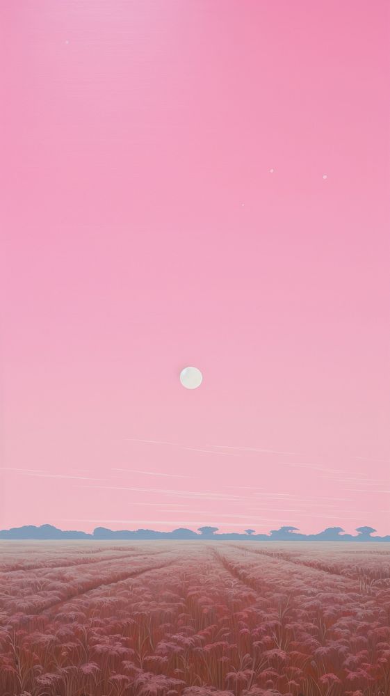 Pink space sunrise astronomy outdoors horizon.