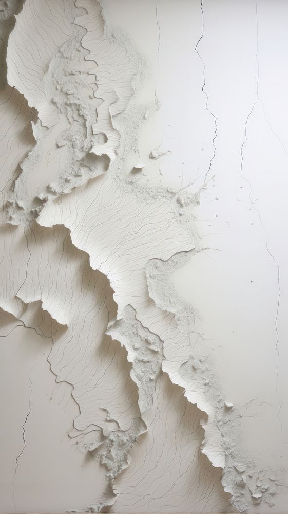 Line plaster wall map.