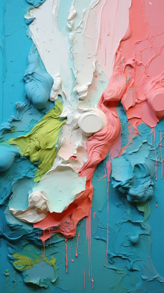 Color splash painting wall art.