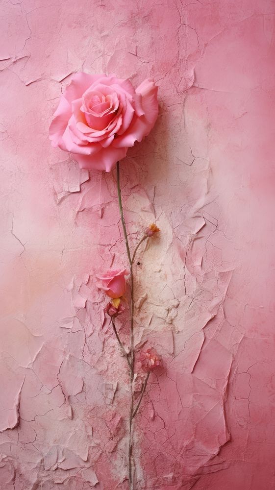 Old rose pink wall flower petal.