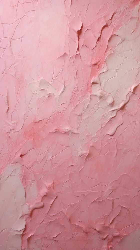 Old rose pink wall plaster paint.