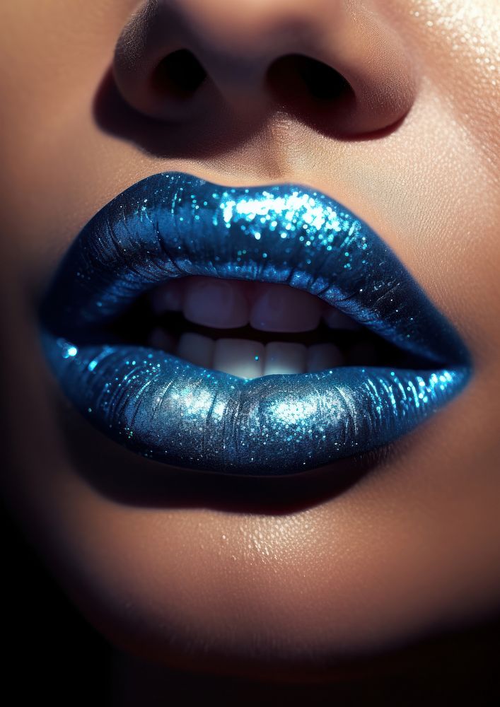 Blue lip perfection cosmetics.