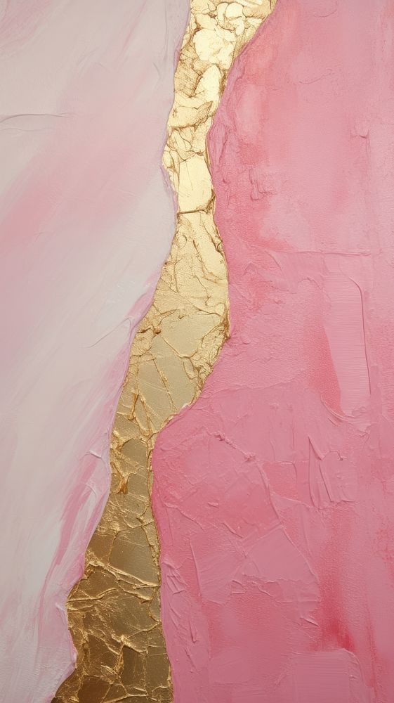 Pink and gold paint art backgrounds.