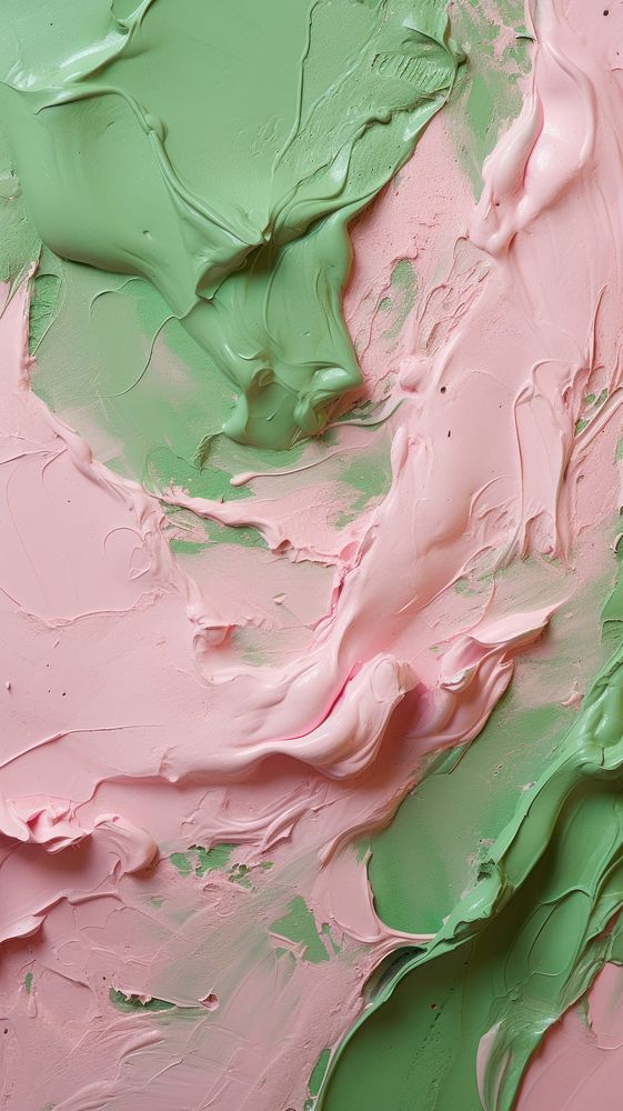 Pink and green paint icing backgrounds.