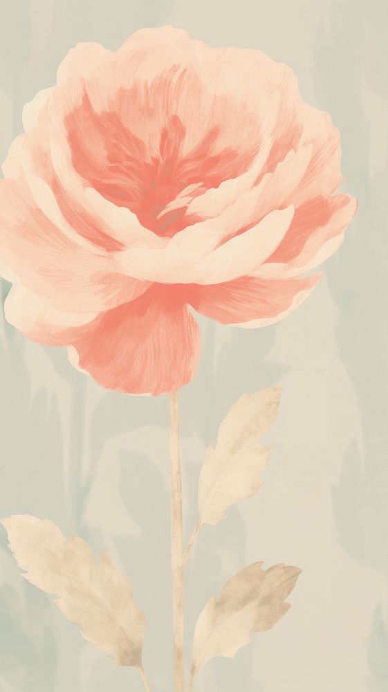 Rose painting flower petal.