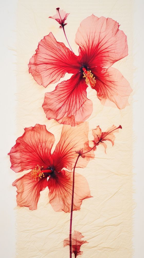 Red hibiscus wallpaper flower petal plant.