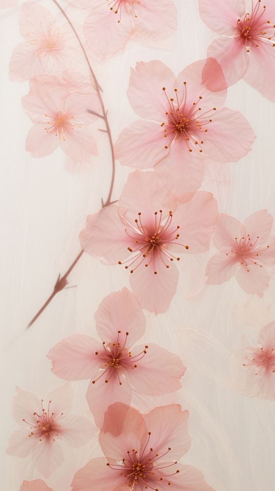 Real pressed sakura wallpaper flower backgrounds blossom.