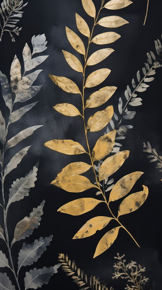 Tropical plants wallpaper backgrounds pattern leaf.