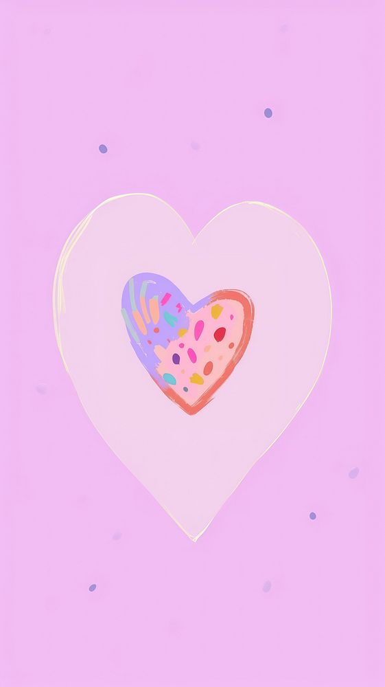 Cute heart illustration pink pink background creativity.