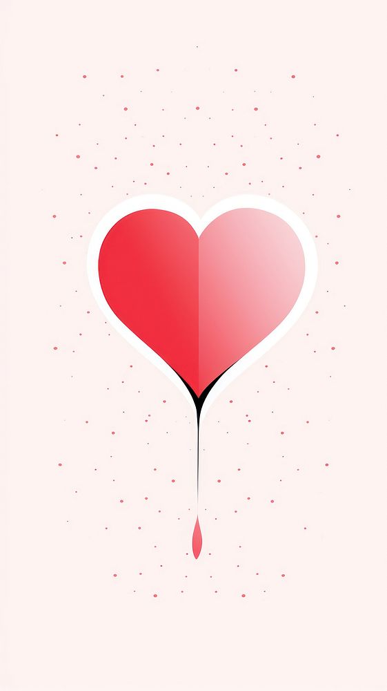 Heart line doodle heart pink celebration.