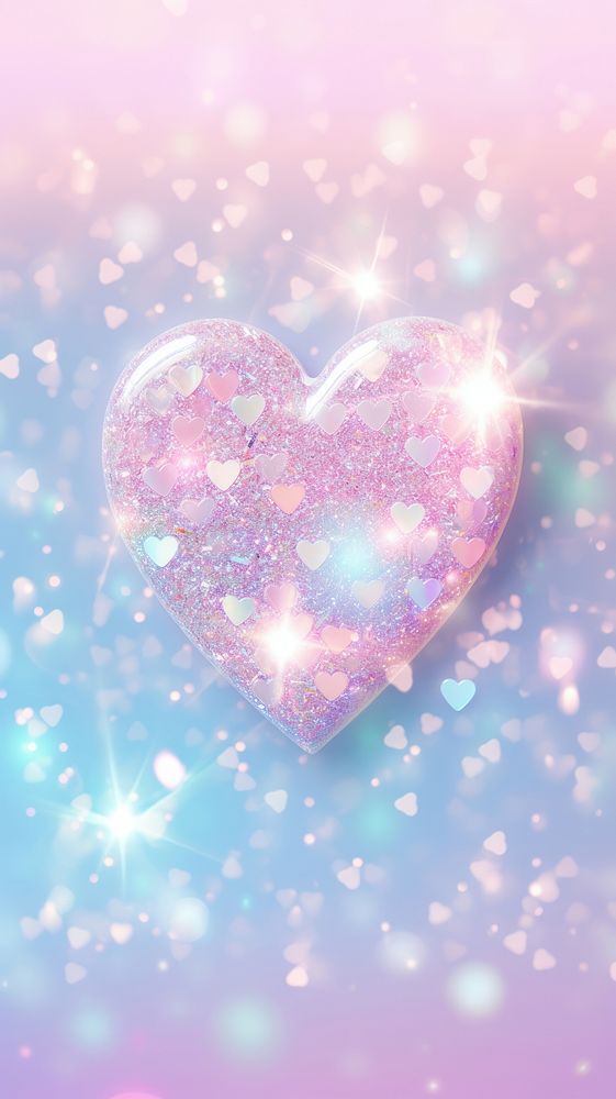 Light pastel heart backgrounds glitter shiny.