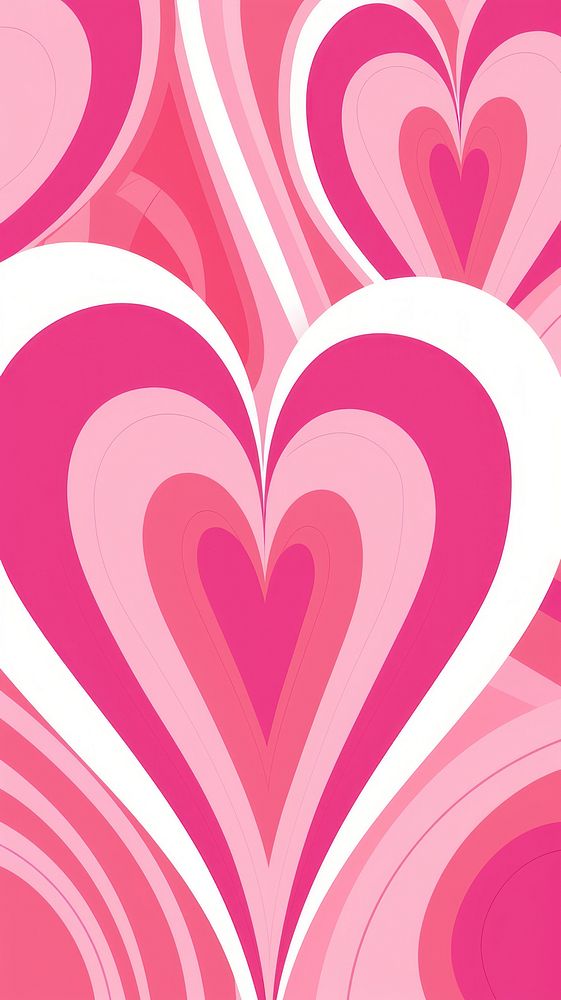 Pink and white heart pattern backgrounds creativity.
