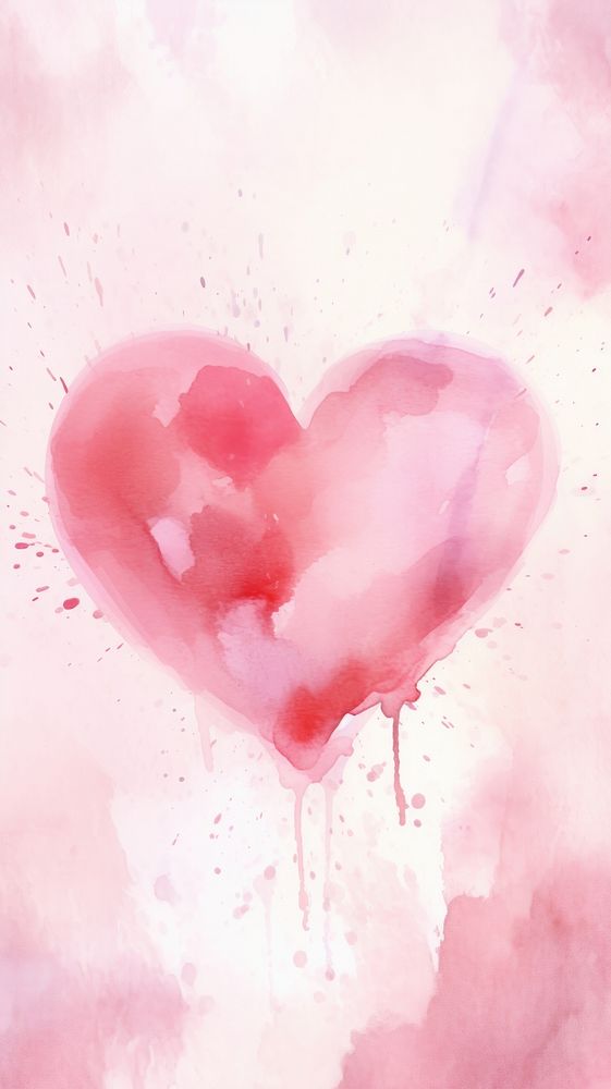 Pink heart backgrounds creativity splattered.
