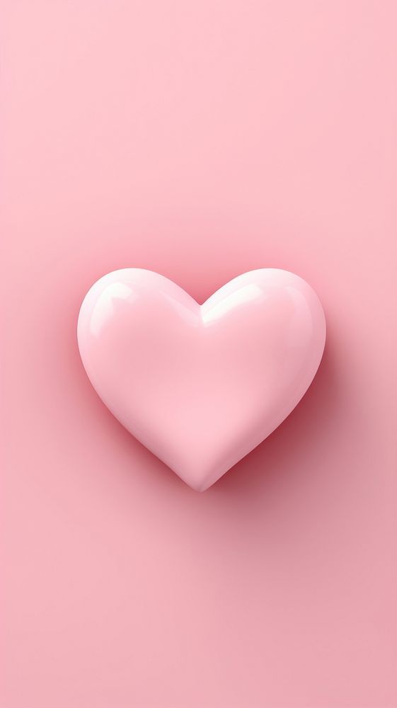 Pink heart pink background circle symbol.
