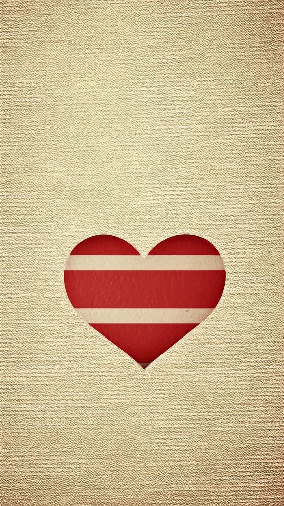 Red heart backgrounds striped symbol.