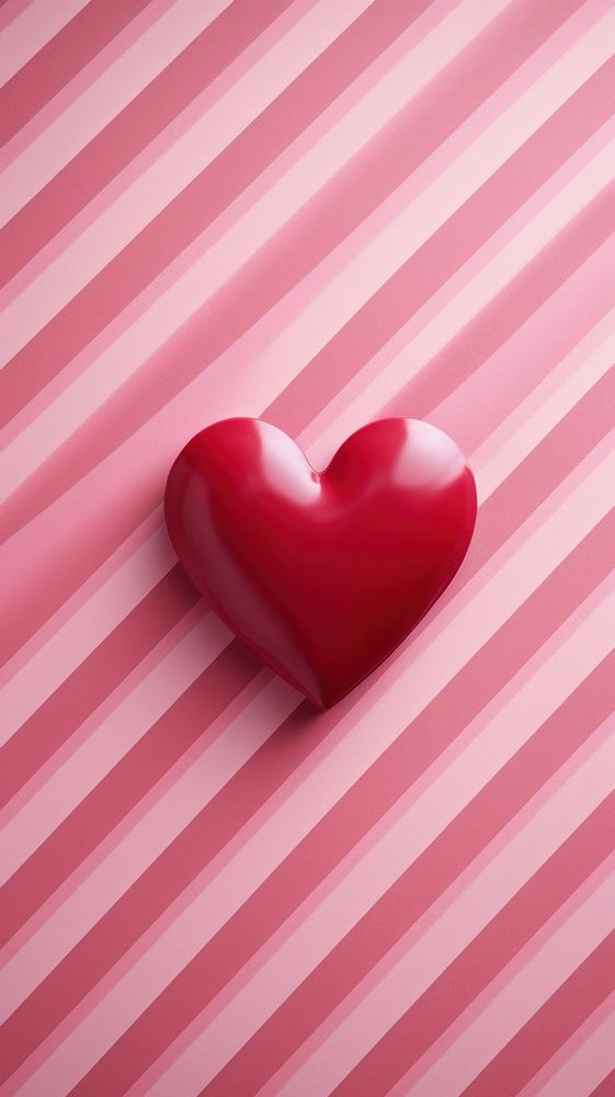Red heart backgrounds striped pink.