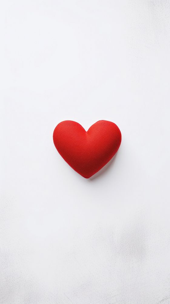 Red simple love heart symbol petal love heart symbol.