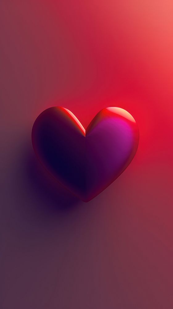 Light red heart glowing circle purple.