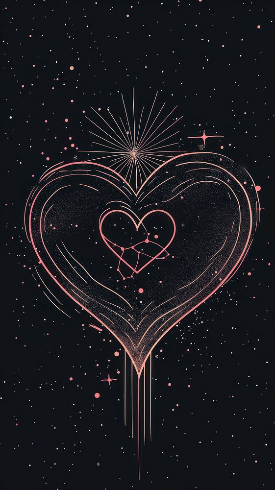 Surreal aesthetic heart logo backgrounds | Premium Photo Illustration ...