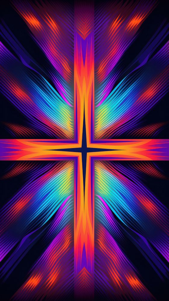 Christ cross abstract graphics pattern.