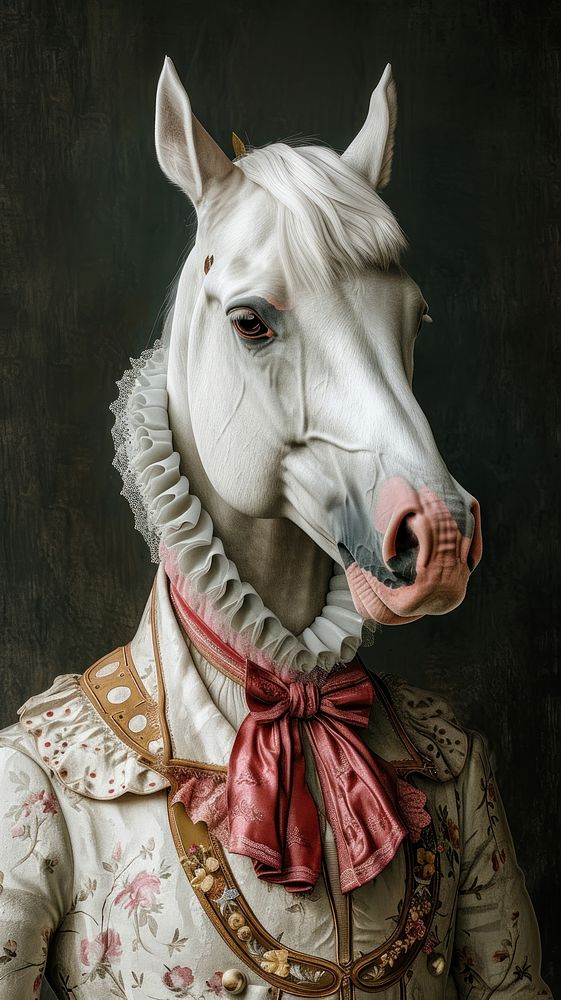 Portrait animal horse art.
