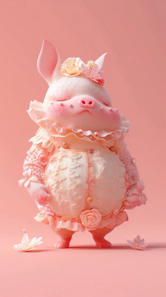 Animal pig representation figurine.