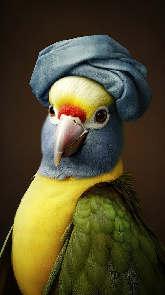 Animal bird portrait parrot.