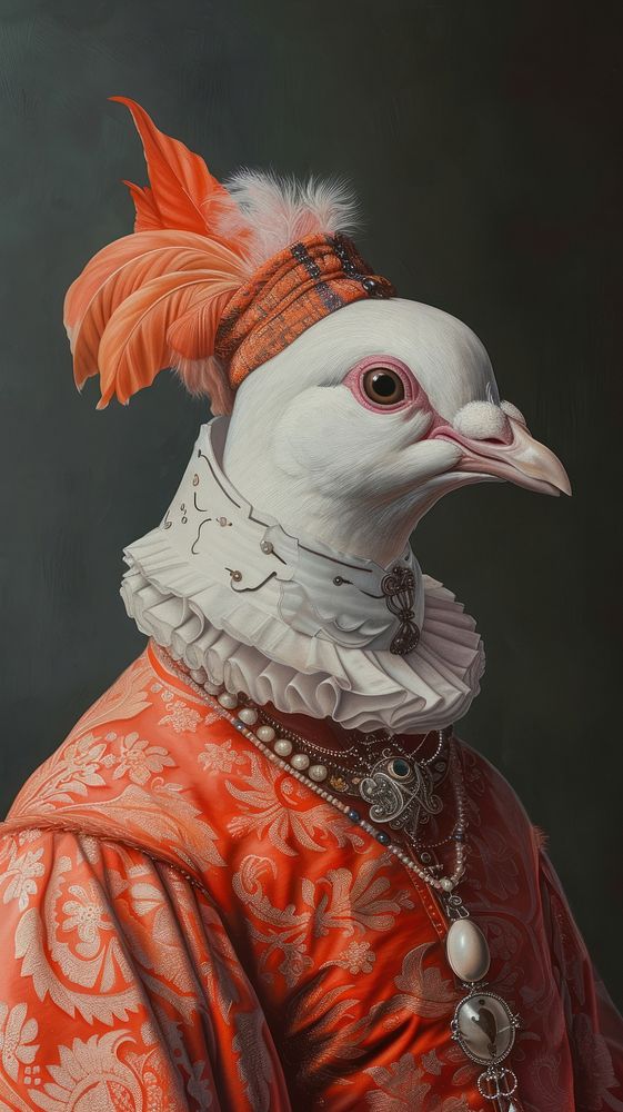 Painting animal art portrait.