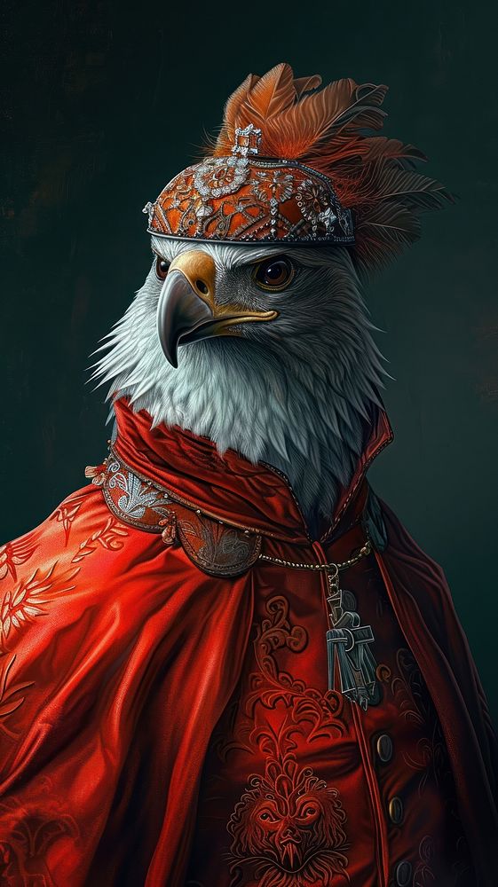 Animal painting eagle bird.