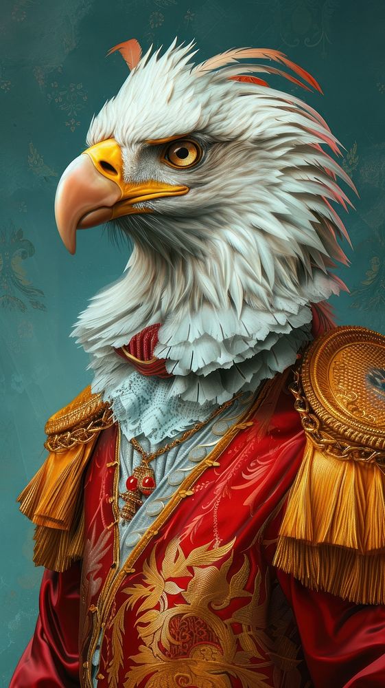 Painting animal art eagle.