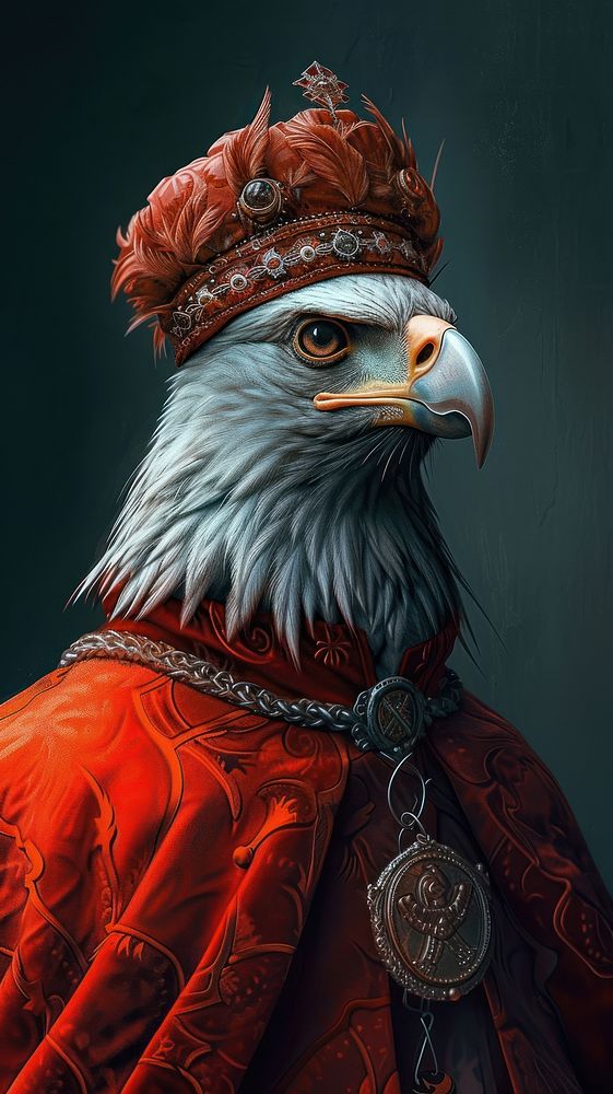 Animal painting human eagle.