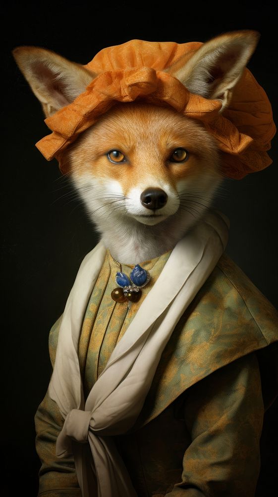 Animal fox portrait mammal.