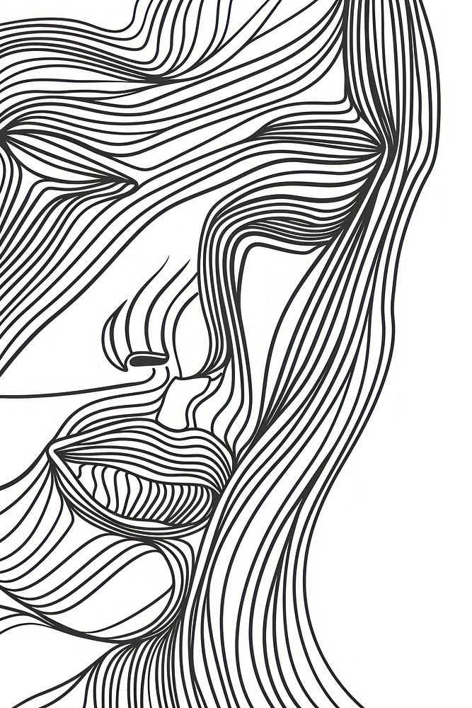 Women face art backgrounds pattern.