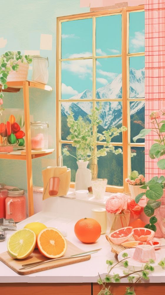 Kitchen grapefruit window plant.
