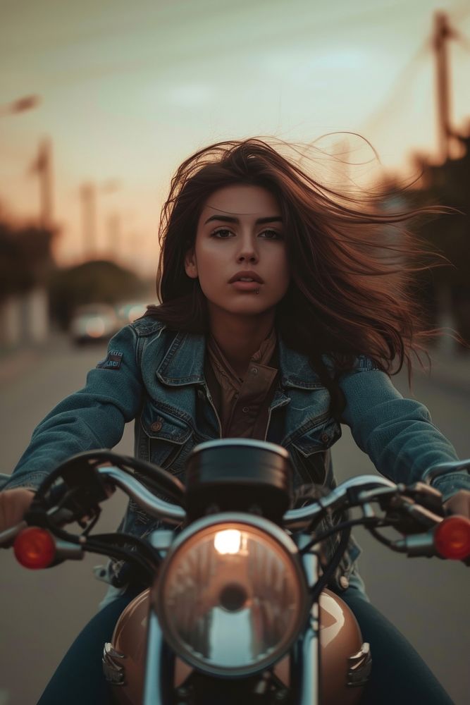 Riding motorcycle portrait vehicle adult.