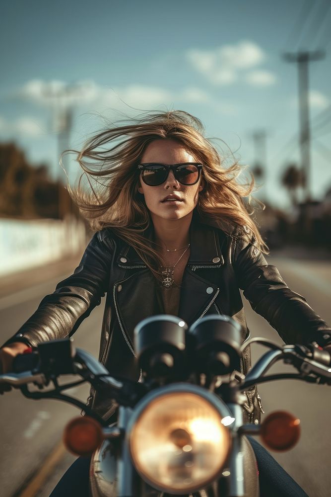 Riding motorcycle sunglasses portrait vehicle.