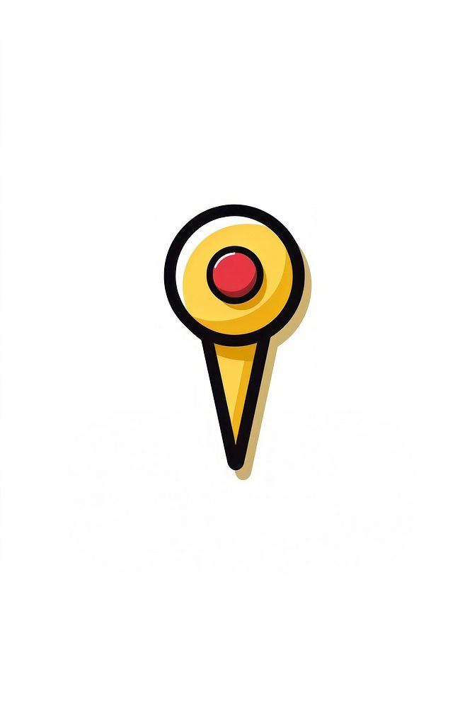 A location pin logo white background confectionery.
