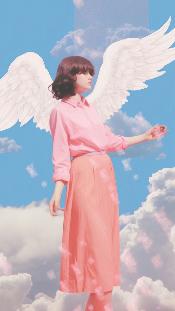 Angel on the sky spirituality hairstyle archangel.